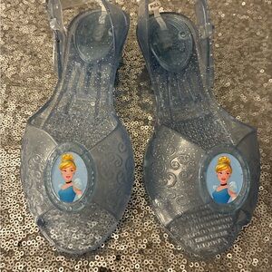 Blue Glitter Princess Sandals